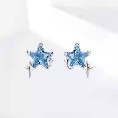 饰伴 星屿潮生 时尚简约气质 精致小巧优雅小众设计高级 日常百搭 锆石 耳钉 女款