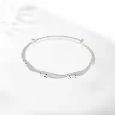 饰伴 可爱小猫 国潮轻奢高级简约小众轻奢百搭好运 开口可调节设计 雅致高级质感 合金 手镯 女款