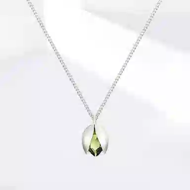 饰伴 悦心果果  新中式国潮轻奢简约小众设计 可爱 开开森森 通勤百搭 铜合金 锆石 项链 男女同款情侣款