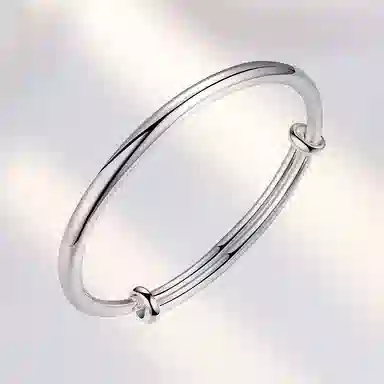 饰伴 民族风古法推拉简约手镯手镯女复古手饰古风开口可调节 手镯 女款