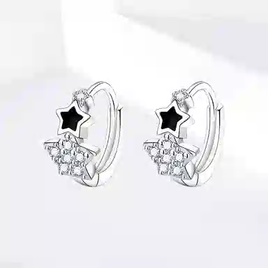 饰伴 星轨流光耳饰经典设计 精致高级气质优雅创意设计 日常通勤百搭小众设计 #好运 合金 耳环 女款