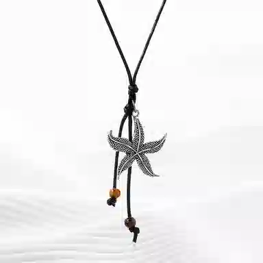 饰伴 海滩风系列复古小众设计海星海风 海洋之心高级感 项链 女款