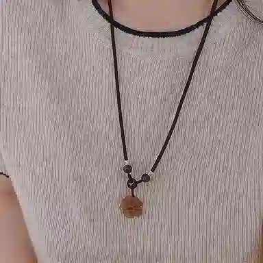 饰伴 小众设计感国潮山茶花可爱时尚潮流百搭高级感精致锁骨链 项链 女款