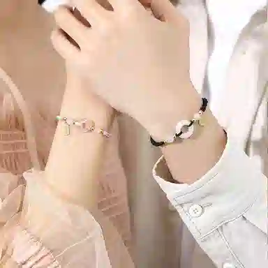 【玛瑙转运扣】 饰伴 平安喜乐转运平安扣国风本命年开运平安平安顺遂薄荷曼波手工编织绳手绳 事事如意 琉璃 玉石手链 男女同款情侣款