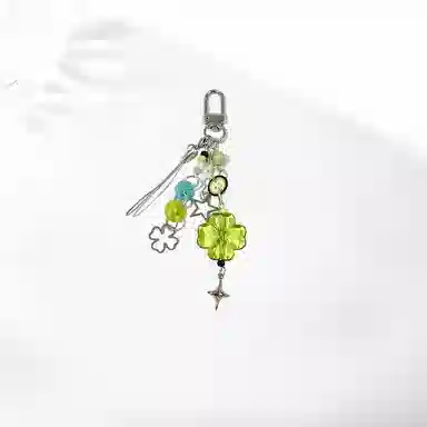 饰伴 幸福降临四叶草，积攒幸运 精致高级质感 日常百搭 书包钥匙   国潮轻奢小众设计日常百搭 合金 挂件 男女同款情侣款