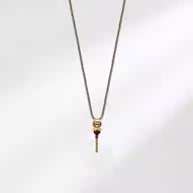 饰伴 平安扣简约设计 白玛瑙 项链 女款 #精美礼盒