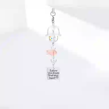 饰伴 杏运锦鲤新中式国潮 好运连连 精致高级质感  国潮轻奢小众设计日常百搭 合金 挂件 男女同款情侣款