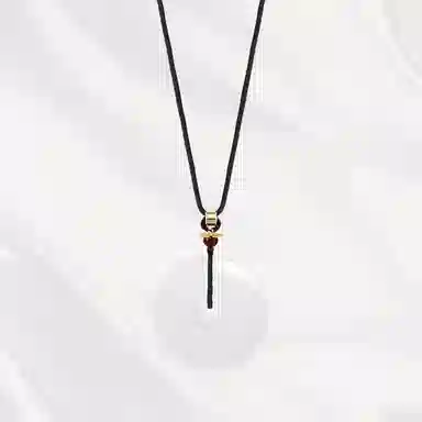 饰伴 平安扣简约设计 白玛瑙 项链 女款 #精美礼盒