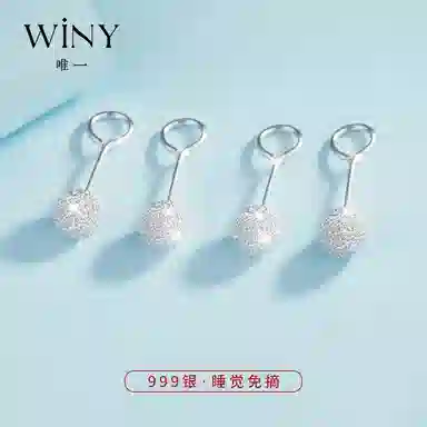 WINY 999 Silver Earrings