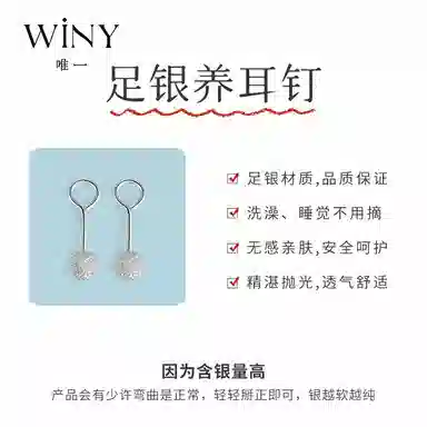 WINY 999 Silver Earrings