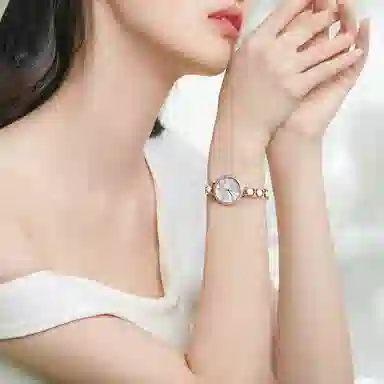 EBOHR Quartz White Dial Woman's Watch