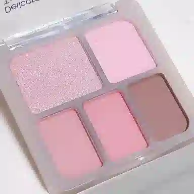 韵月乔 五色眼影盘 眼部修饰细闪