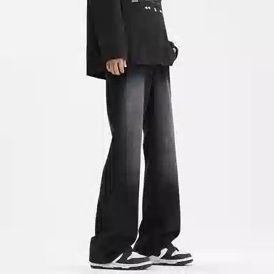 布客行 美式高街复古水洗做旧多种版型设计感百搭休闲裤牛仔裤 男女同款