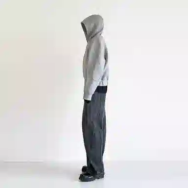 虫小绿 高级感重磅连帽宽松纯色拉链简约开衫卫衣 男女同款