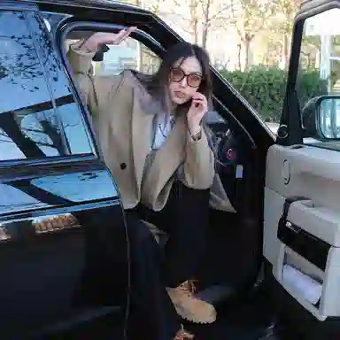 Kawasaki Black Wool Coat