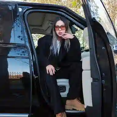 Kawasaki Black Wool Coat