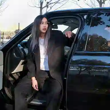 Kawasaki Black Wool Coat