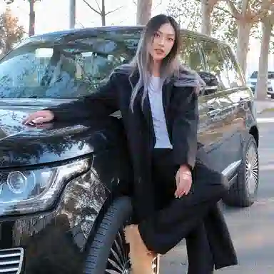 Kawasaki Black Wool Coat