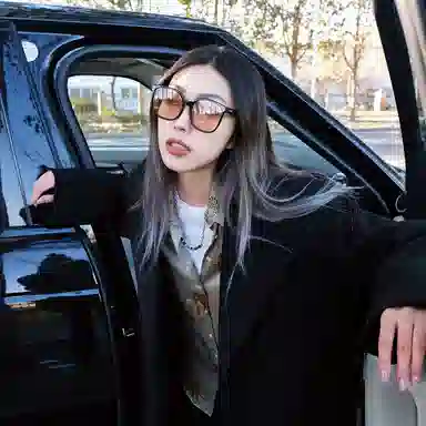 Kawasaki Black Wool Coat