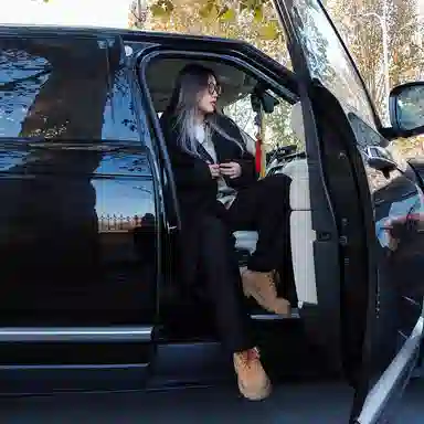 Kawasaki Black Wool Coat