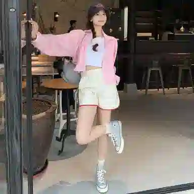 美洋 冰纱外套短款宽松长袖防晒服 女款