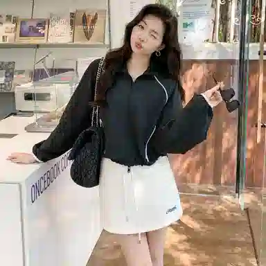 美洋 冰纱外套短款宽松长袖防晒服 女款