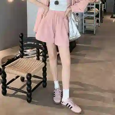 美洋 纯色简约宽松休闲短裤 女款