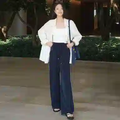 美洋 纯色简约舒适休闲裤 女款