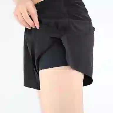 海尔斯 速干透气跑步马拉松训练健身体测三分裤运动短裤 男女同款