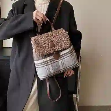 Jane Klain Backpack Blue/Grey