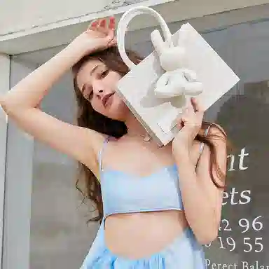 JANE KLAIN Classic Rabbit Tote Bag