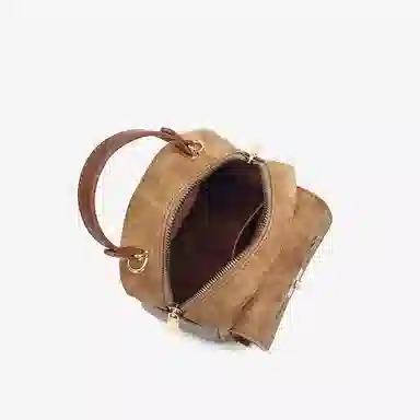 JANE KLAIN Melard Embroidered Backpack Brown