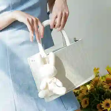 JANE KLAIN Classic Rabbit Tote Bag