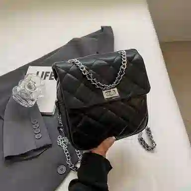 JANE KLAIN Quilted Chain Backpack