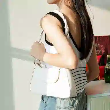 Jane Klain Woven Checkered Shoulder Bag