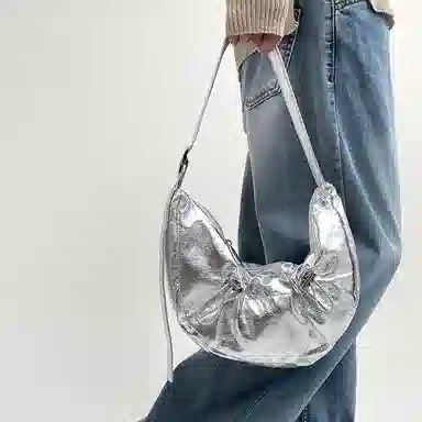 Jane Klain Denim Shoulder Bag