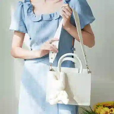 JANE KLAIN Classic Rabbit Tote Bag