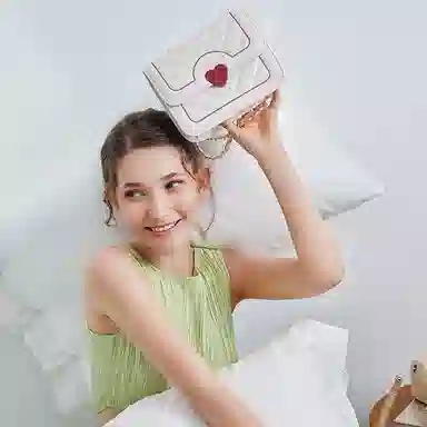 Jane Klain Chain Shoulder Bag White