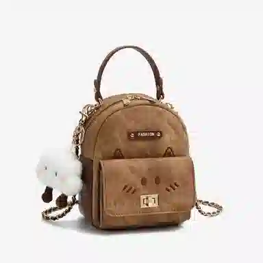 JANE KLAIN Melard Embroidered Backpack Brown