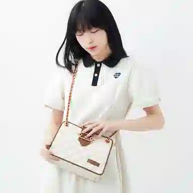 Jane Klain Quilted Shoulder Bag White