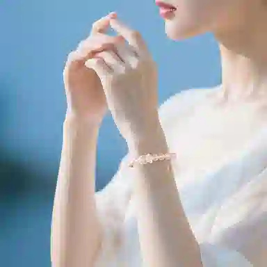 印象眸 新中式甜美 时来运转 小众气质百搭高级感#好运天然 粉水晶 手串 女款