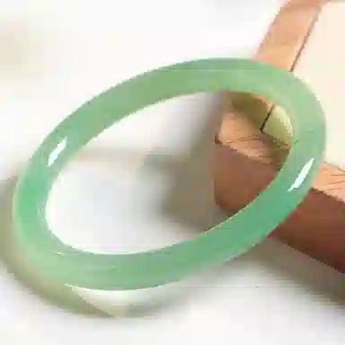 印象眸 玉镯 新中式古风国潮精致优雅细圆条翠绿色美人叮当镯 东陵玉 手镯 女款 礼盒装