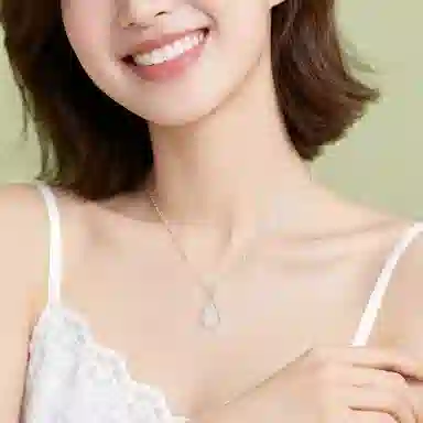 【平安福禄】 印象眸 新中式轻奢温婉高级感时尚气质国风通勤百搭贵气葫芦玉吊坠锁骨链 礼盒包装#好运 玉髓 项链 女款