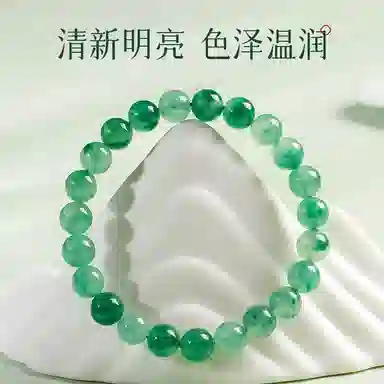 印象眸 新中式精致简约素圈转运珠诸事顺利手饰 礼盒包装#好运 非洲翠 手串 男女同款情侣款
