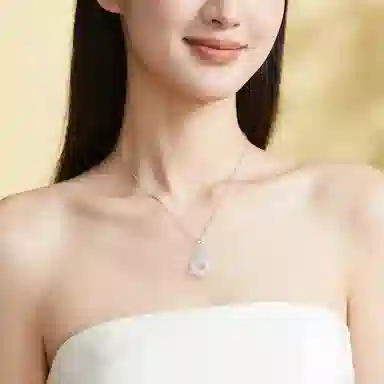 【破茧成蝶】 印象眸 新中式平安扣冷淡风森系小清新轻奢气质高级感甜美可爱温柔百搭蝴蝶锁骨链 礼盒包装#好运 玉髓 项链 女款