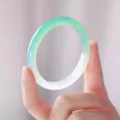 印象眸 新中式青山黛国潮白月光古风显白精致温柔素雅温婉气质 礼盒包装 玉髓 手镯 女款