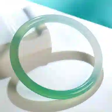 印象眸 新中式青山黛国潮白月光古风显白精致温柔素雅温婉气质 礼盒包装 玉髓 手镯 女款