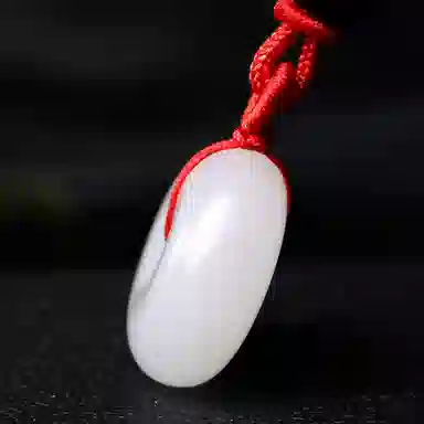 印象眸 玉平安扣 新中式古风如意玉 金丝玉 玉石项链 男女同款情侣款 礼盒包装