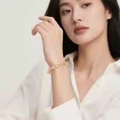 印象眸 新中式旺桃花转运国潮甜美风高级感气质百搭时来运转蝴蝶福蝶手饰 #好运 粉水晶 手串 女款