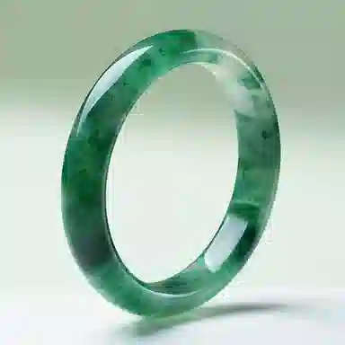 印象眸 新中式古风气质古色古香汉服旗袍高级感显白飘花轻奢 非洲翠 手镯 女款